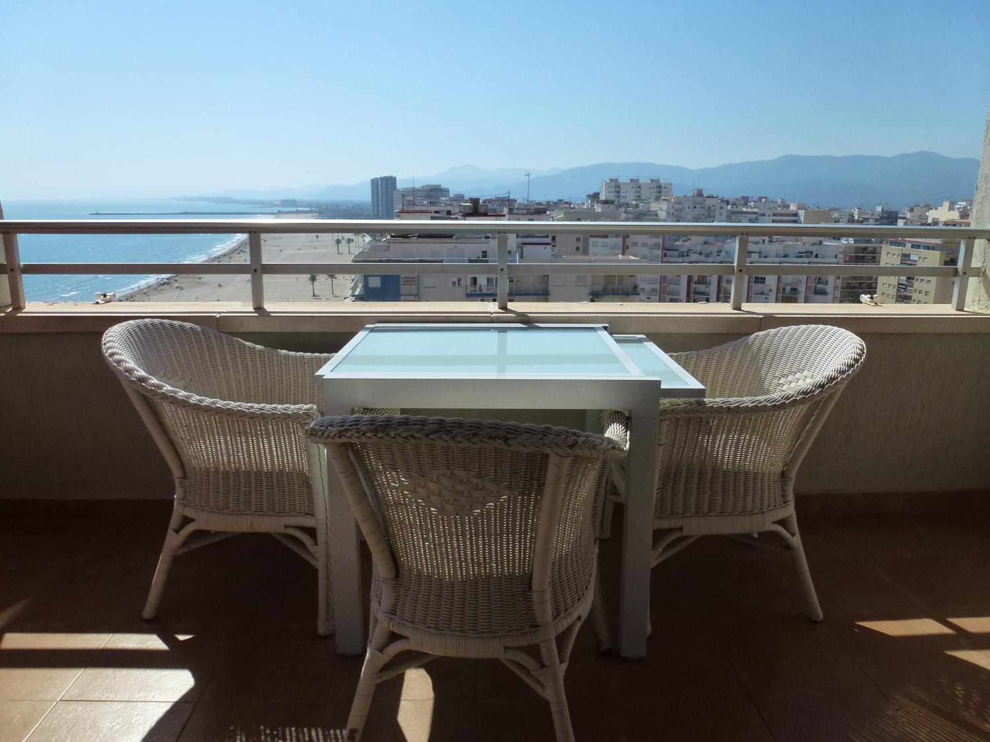 Espectacular Terraza Y Vistas En 1A Linea De Playa Apartment Cullera Exterior photo